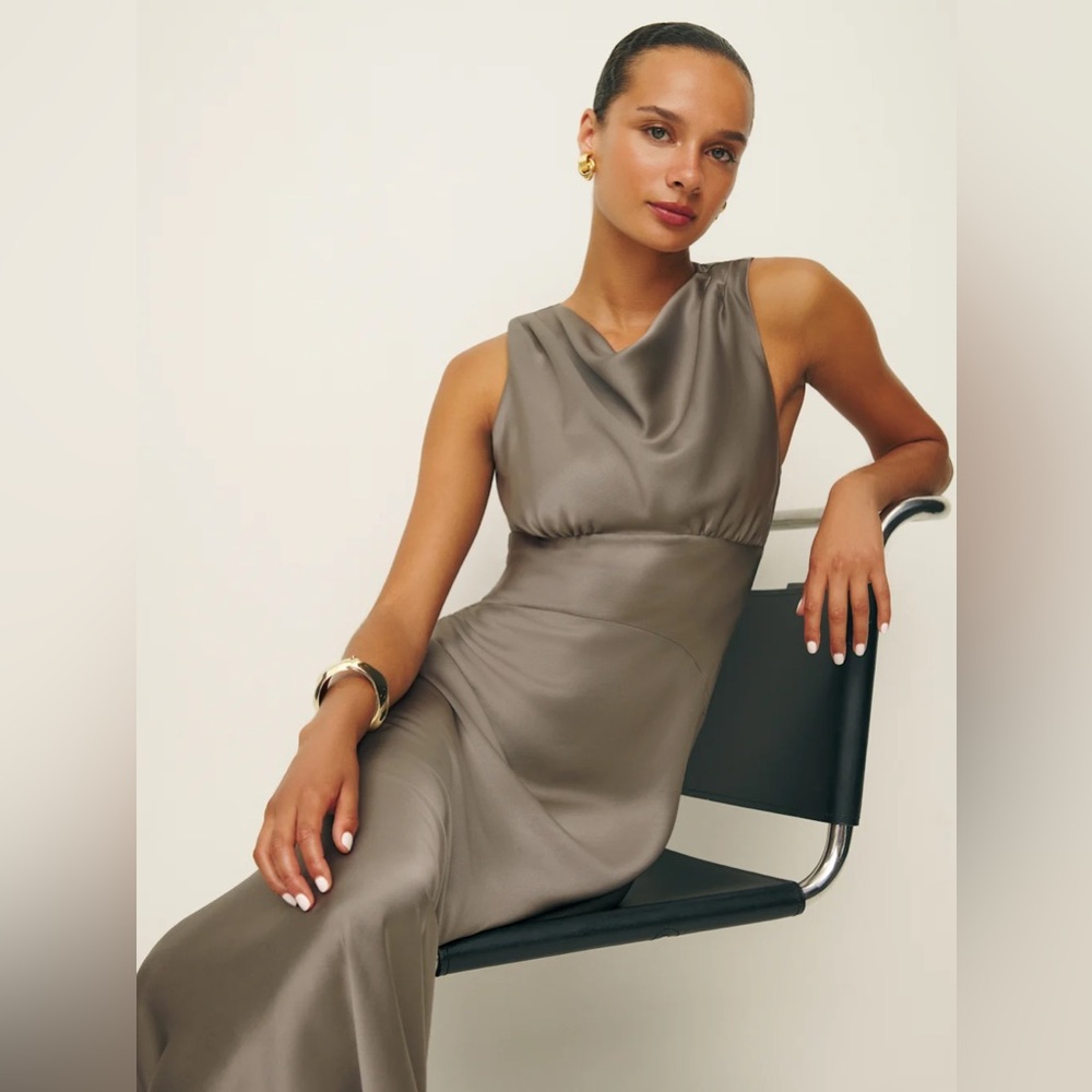 Reformation Taupe Maxi Dress
